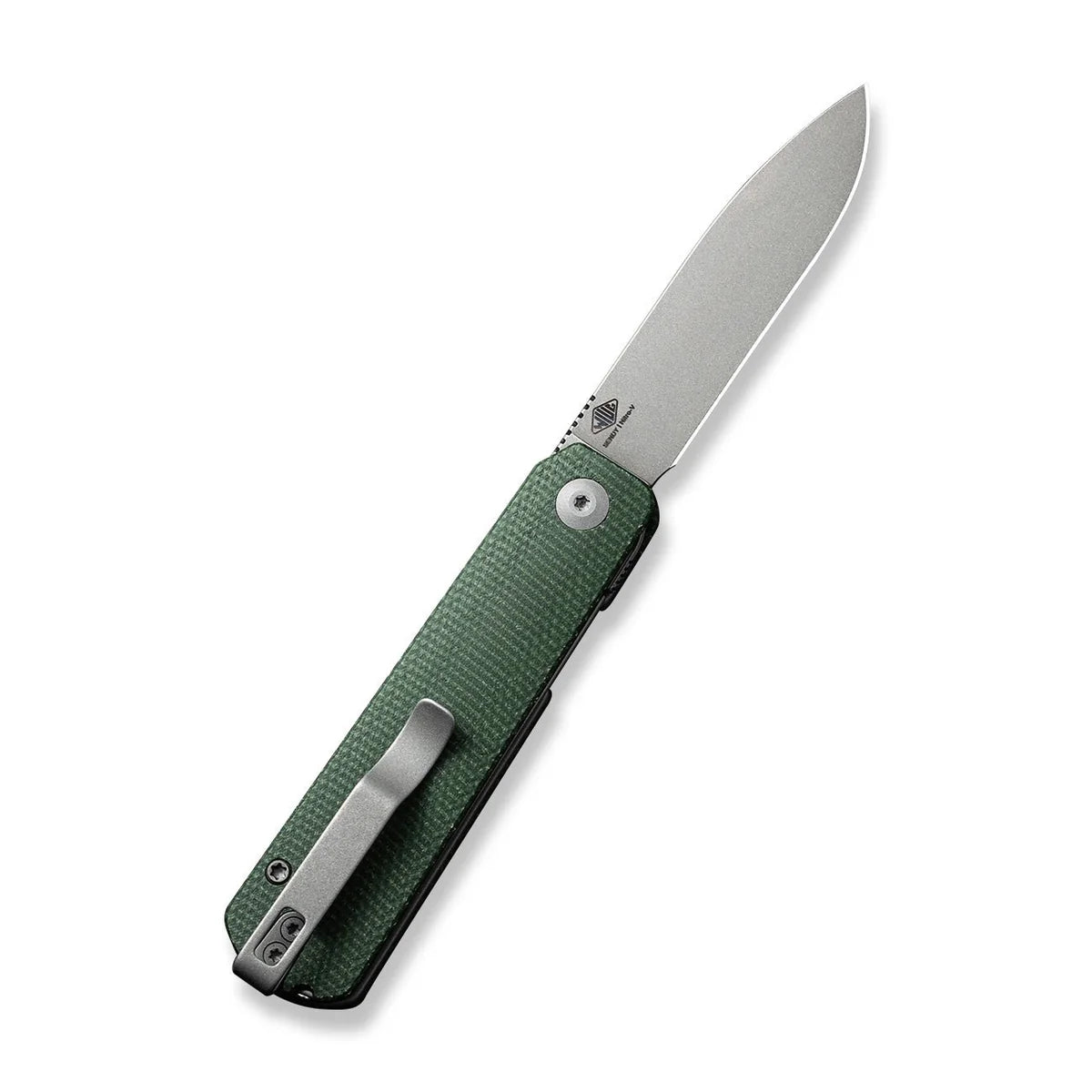 CIVIVI Sendy | Green Canvas Micarta Handle Gray Stonewashed Nitro-V Blade