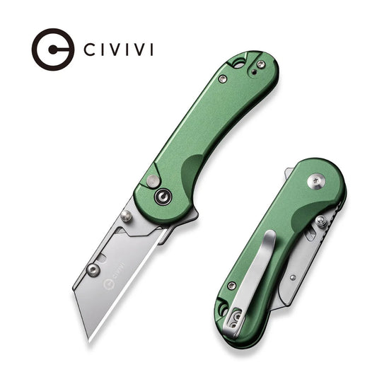 CIVIVI Elementum Utility Thumb Stud & Button Lock Knife Aluminum Handle