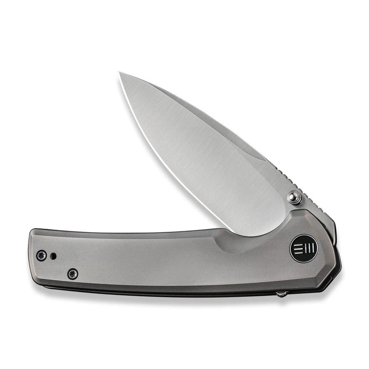 WE Knives Subjugator Grey Titanium Handle Satin Finished CPM 20CV Blade